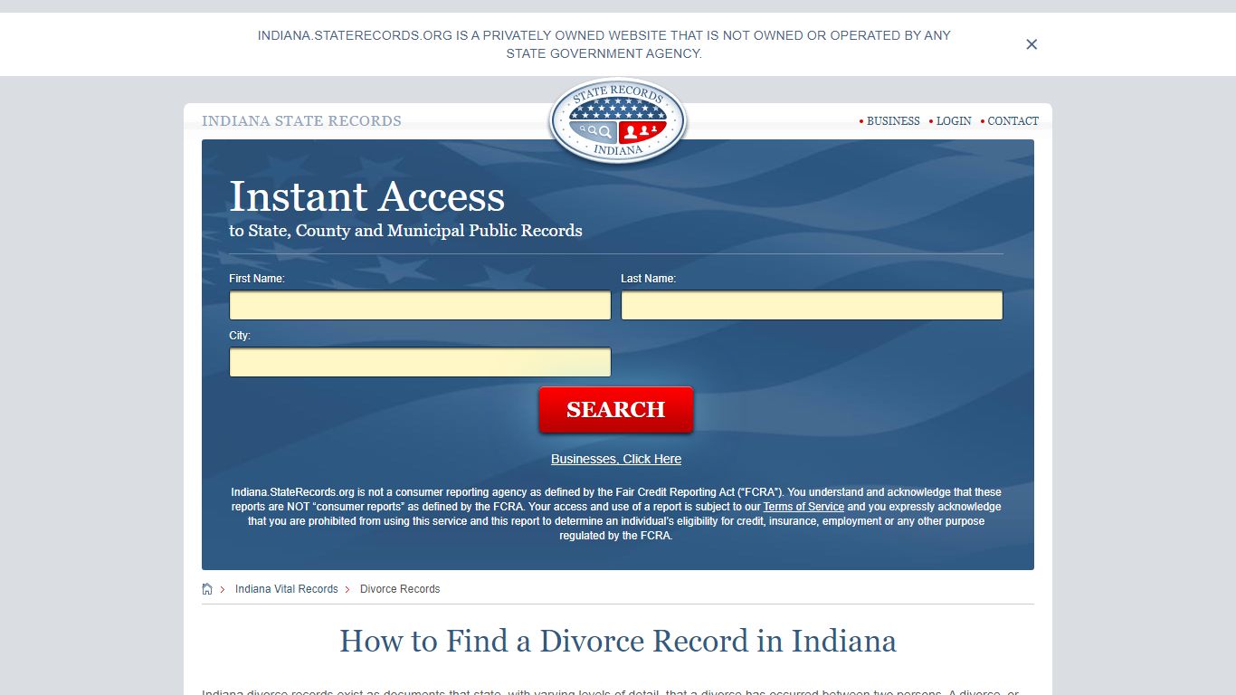 How to Find a Divorce Record in Indiana - Indiana State Records